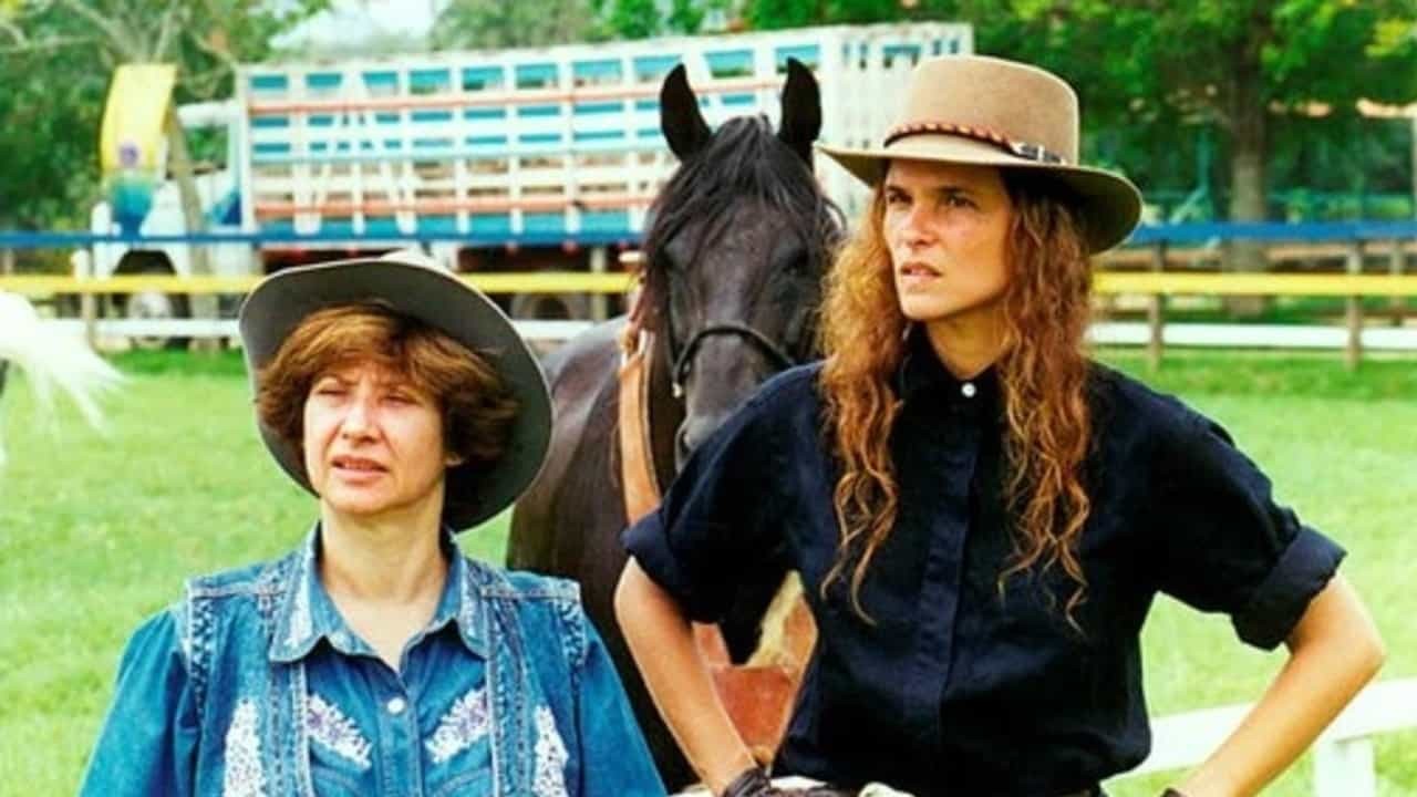 Ana Rosa e Cristiana Oliveira na novela Corpo Dourado, exibida na Globo em 1998