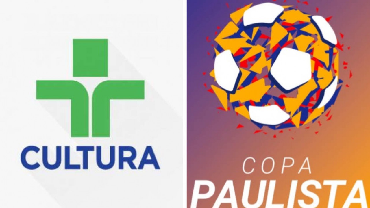 Logo da TV Cultura e Copa Paulista