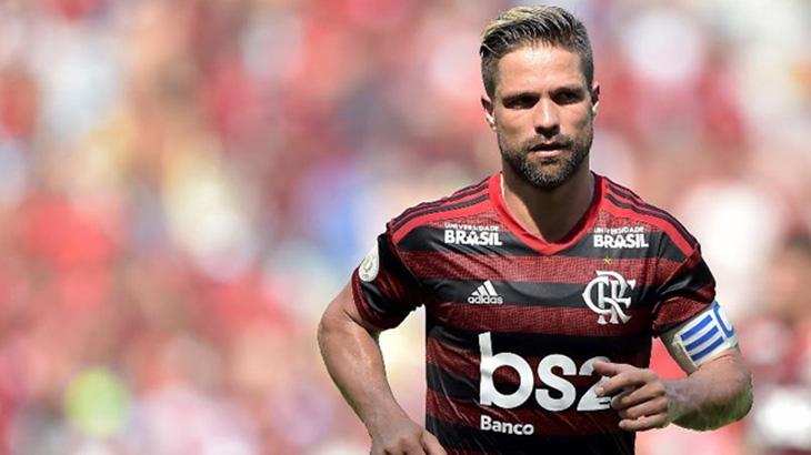 Diego Ribas em campo pelo Flamengo