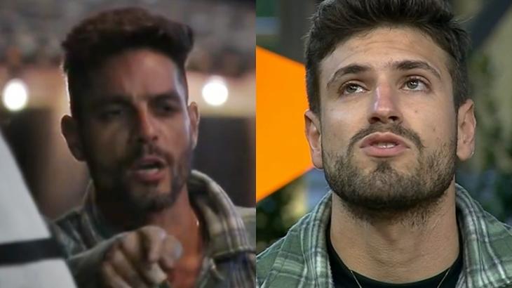 Diego Grossi defendeu Tati Dias e atacou Guilherme Leão no reality show A Fazenda 2019