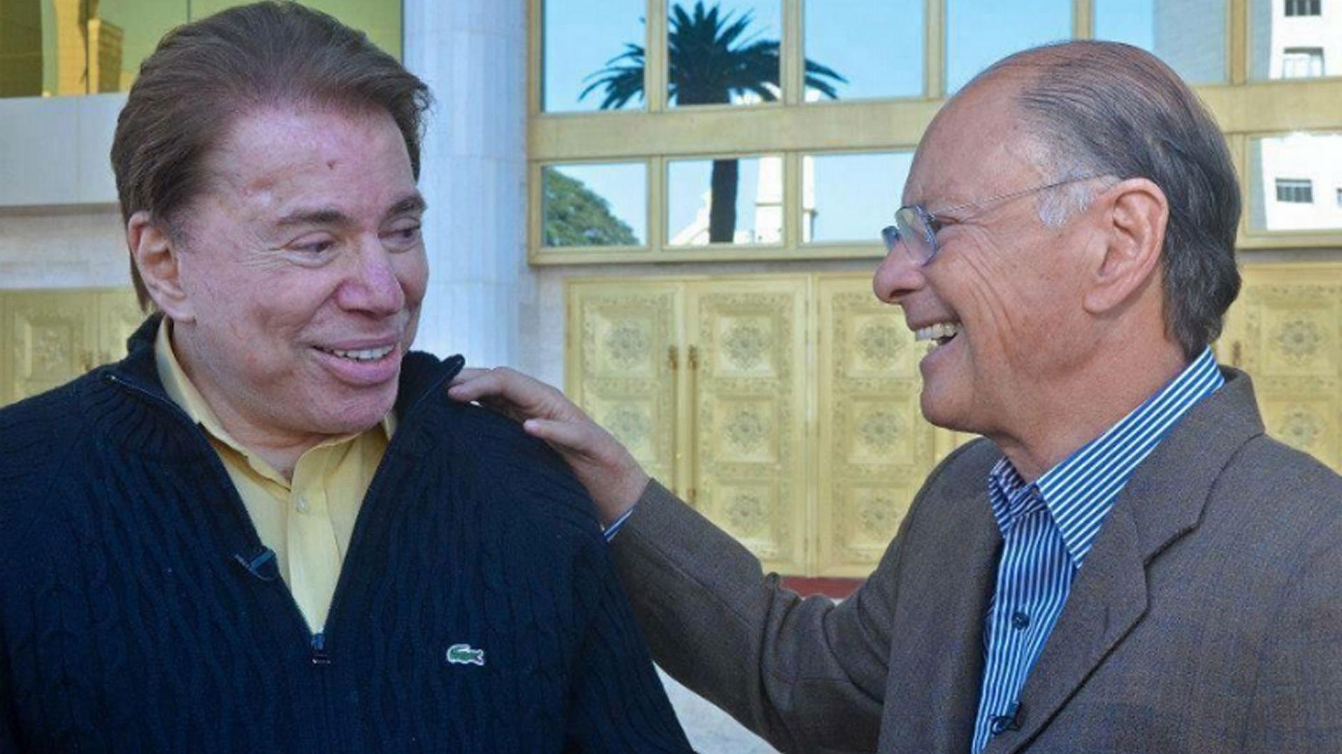 Silvio Santos e Edir Macedo em encontro
