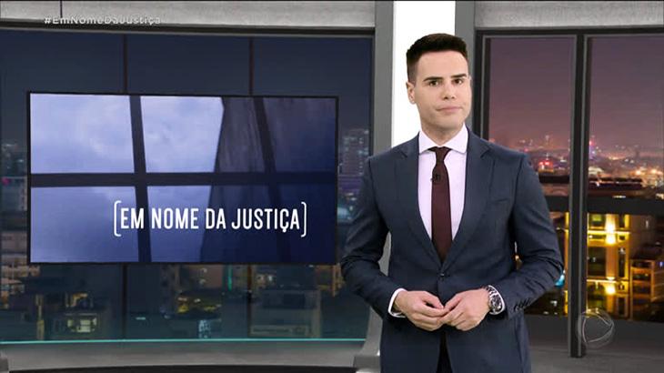 Luiz Bacci no comando do Em Nome da Justiça
