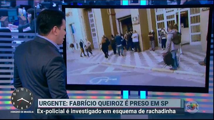 Emissoras aliadas de Bolsonaro cobrem prisão de Queiroz; RedeTV! é exceção