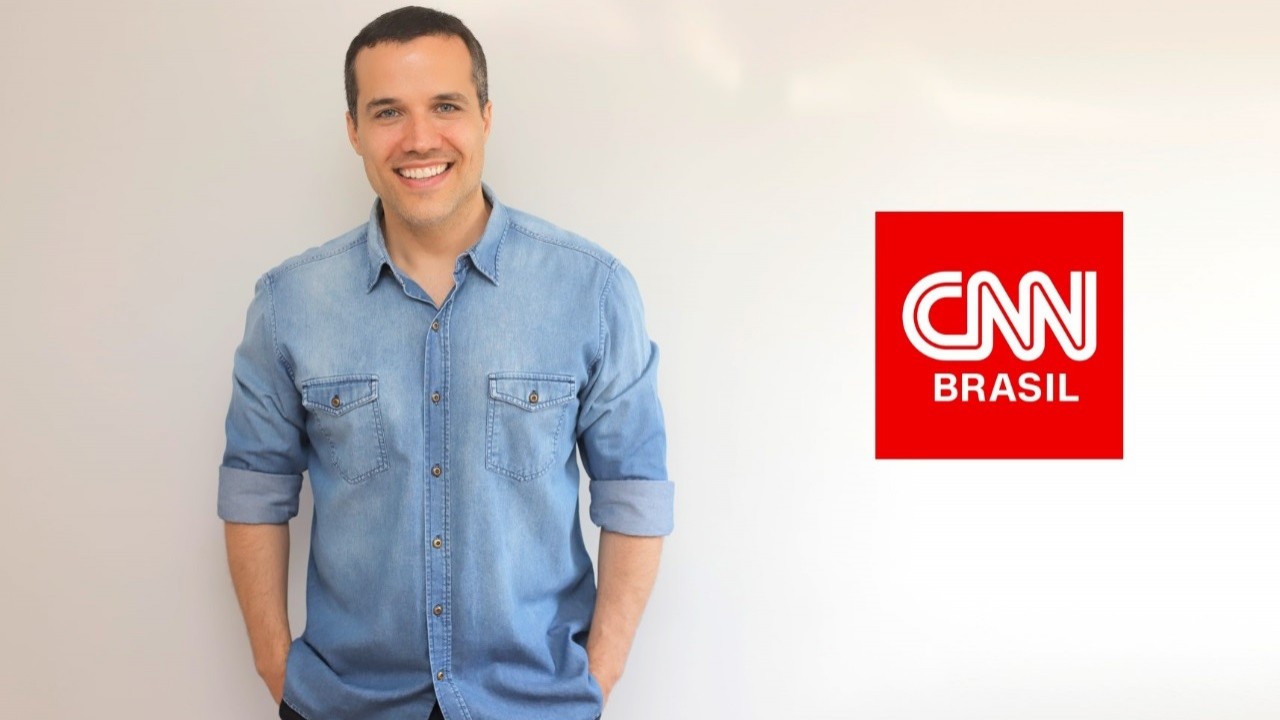 Felipe Moura Brasil em foto divulgada pela CNN Brasil: nova contratação na emissora 