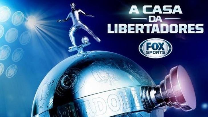 Logotipo do Fox Sports com a Taça Libertadores da América