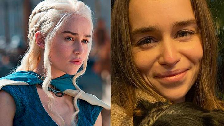 Emilia Clarke antes e depois de Game of Thrones