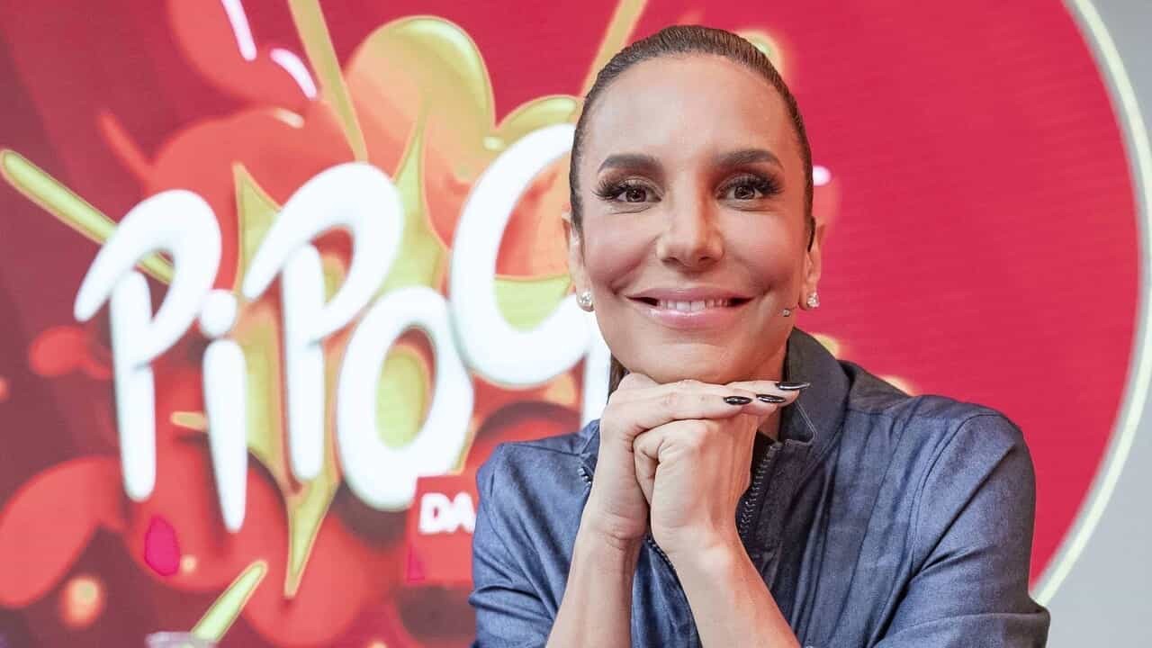 Ivete Sangalo na apresentação do Pipoca da Ivete, seu novo programa na Globo