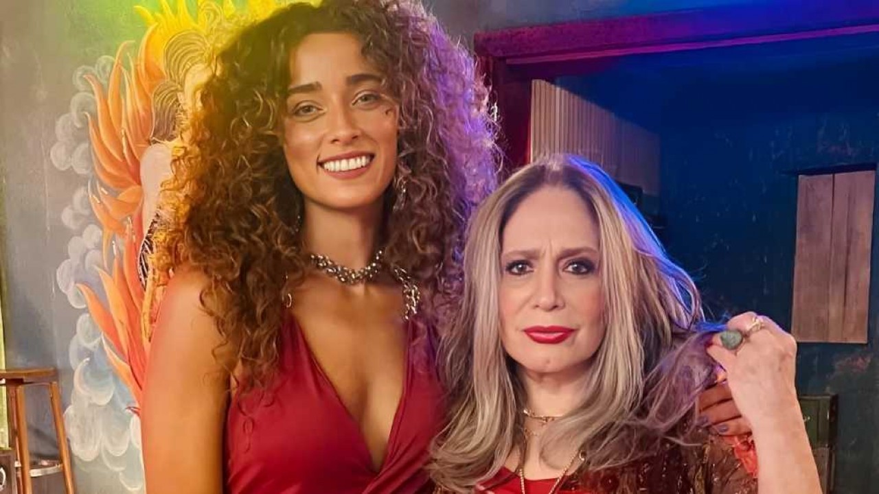Letícia Laranja e Susana Vieira nos bastidores de Terra e Paixão