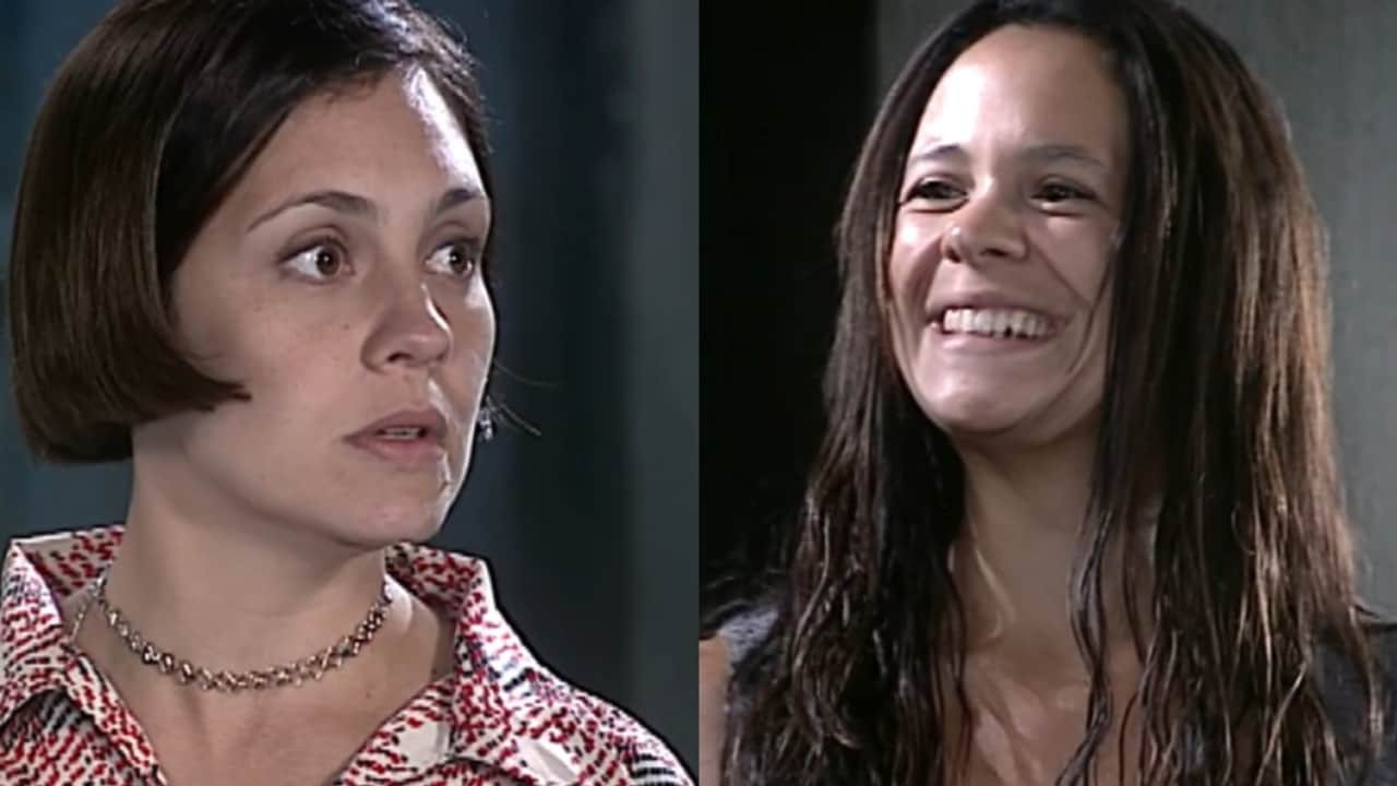 Adriana Esteves e Vanessa Gerbelli em cena da novela O Cravo e a Rosa, em reprise na Globo
