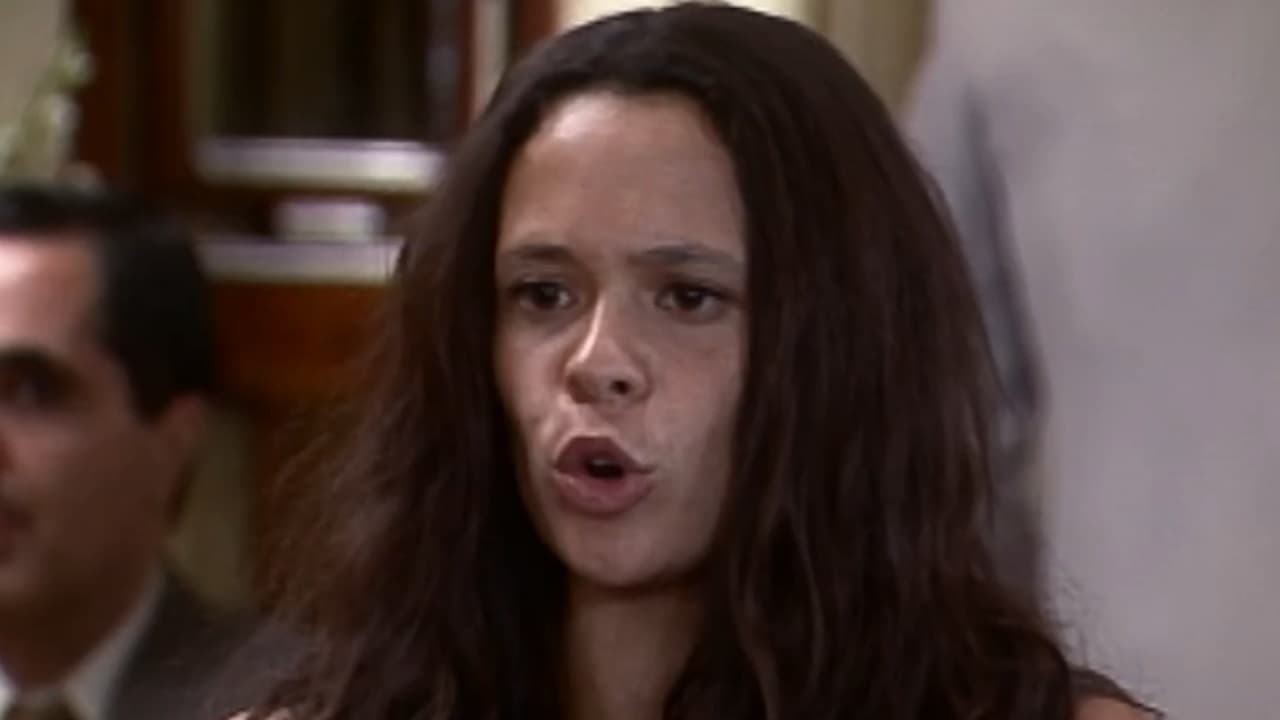 Vanessa Gerbelli como Lindinha em cena da novela O Cravo e a Rosa, em reprise na Globo