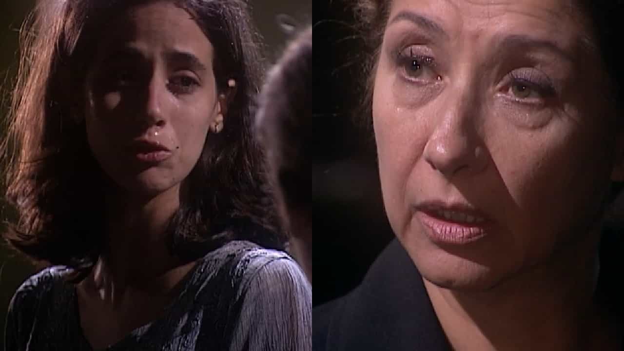 Mariana Lima e Ana Rosa em cena da novela O Rei do Gado, em reprise no Vale a Pena Ver de Novo, na Globo
