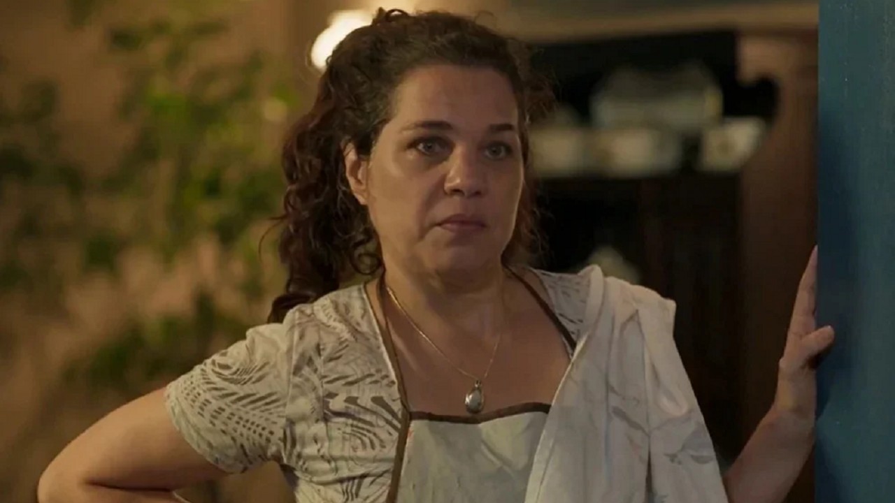 Isabel Teixeira em cena na novela Pantanal