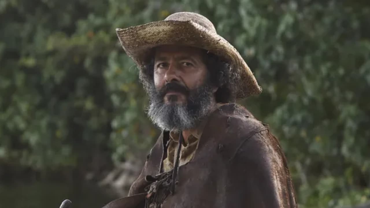 Marcos Palmeira como o Velho do Rio em cena do último capítulo da novela Pantanal, da Globo