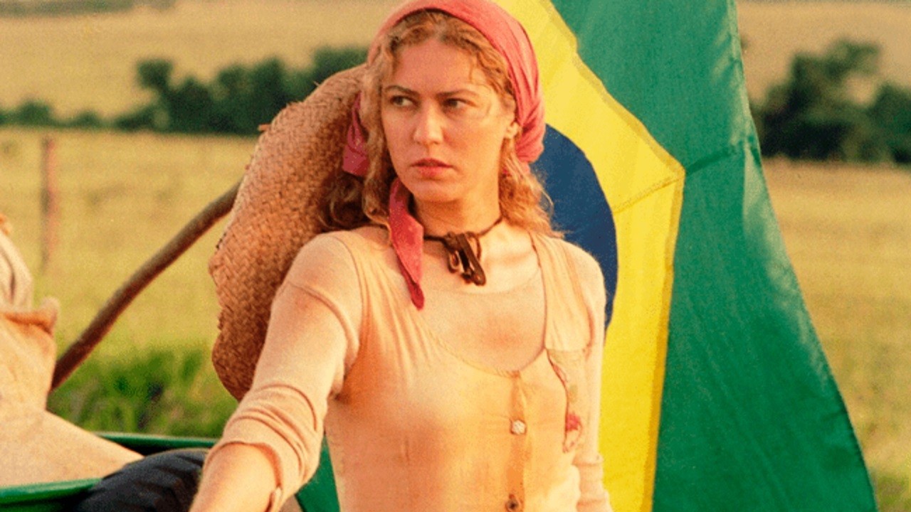 Patrícia Pillar como Luana em cena da novela O Rei do Gado, exibida na Globo entre 1996 e 1997