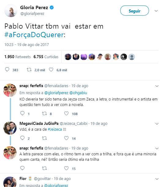 Pabllo Vittar fará show com Elis Miranda em \"A Força do Querer\"