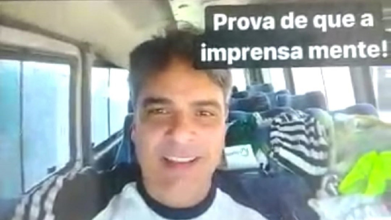 Guilherme de Pádua em print de vídeo no Instagram