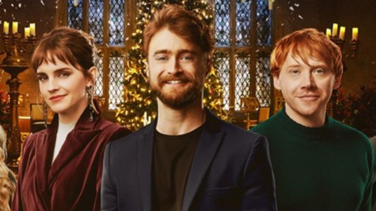 Os três protagonistas de Harry Potter
