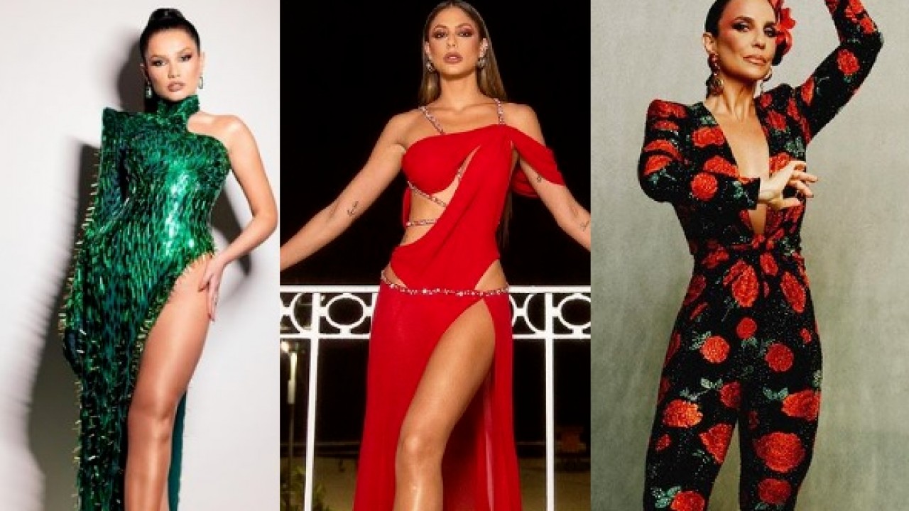 Juliette, Mari Gonzalez e Ivete Sangalo com looks do Baile da Vogue