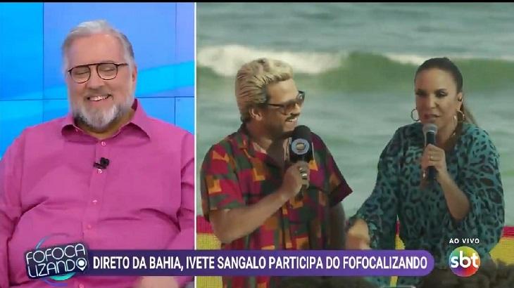 Ivete Sangalo participa do Fofocalizando e pergunta de Leo Dias ao vivo