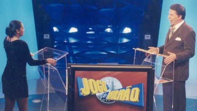 Silvio Santos em 1999 no Jogo do Milhão
