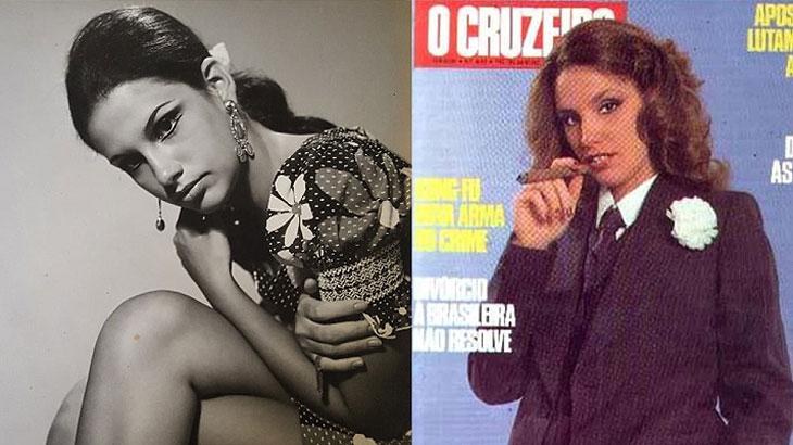 A atriz Leila Cravo nos anos 70