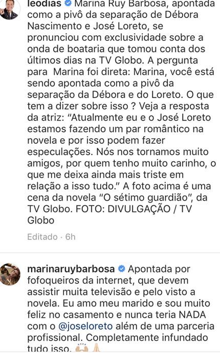 Marina Ruy Barbosa desmente boato de traição: \"amo meu marido\"