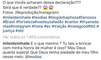 Ex de Wesley Safadão se irrita após Leo Dias acusá-la ao vivo: \"quanta sujeira\"