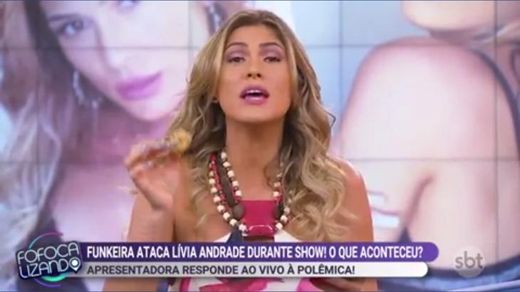 Lívia Andrade no "Fofocalizando"