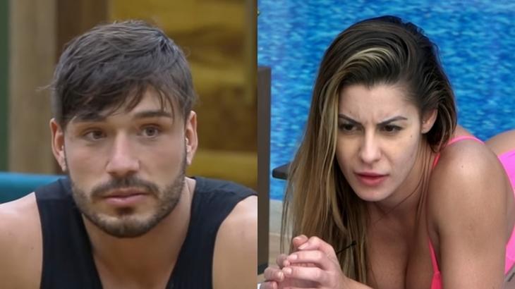 Lucas Viana se estressou com Aricia Silva no reality show A Fazenda 11