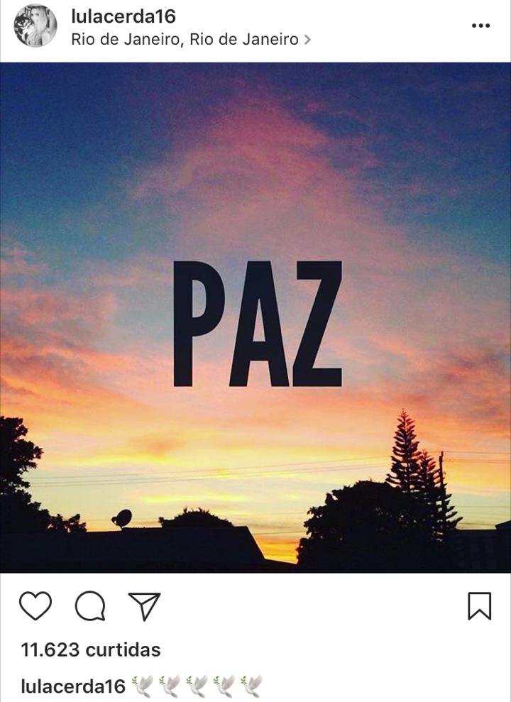 Em desentendimento com a família de Marcelo Rezende, namorada pede \"paz\" no Instagram