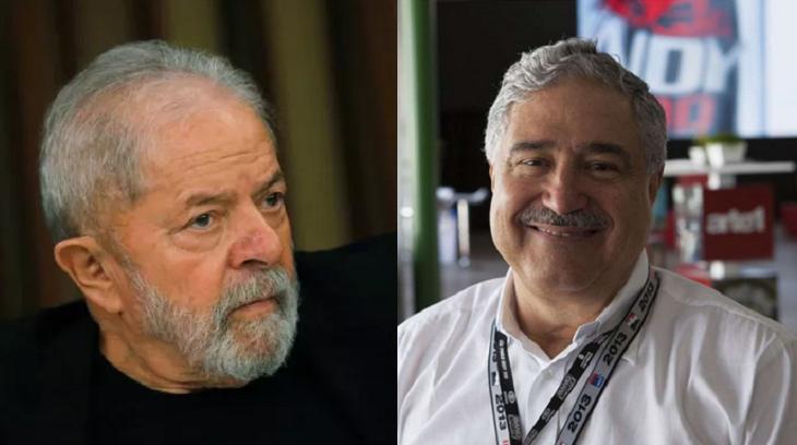 Lula (à esquerda) e Johnny Saad (à direita) em foto montagem