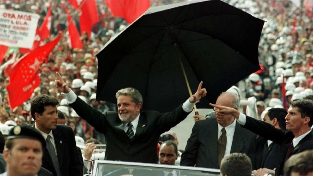 Lula na posse de 2002