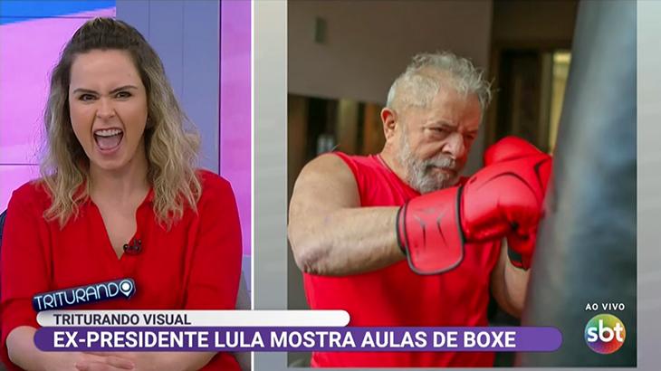Ana Paula Renault elogia o ex-presidente Lula no Triturando