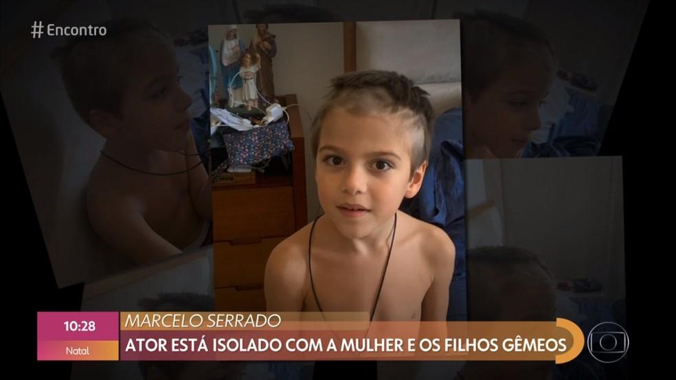 Marcelo Serrado revela sufoco com filho de 7 anos durante quarentena: \"Quase tive um troço\"