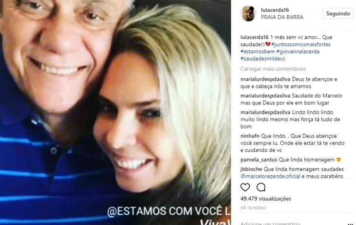 Morte de Marcelo Rezende completa um mês; namorada desabafa: \"que saudade\"