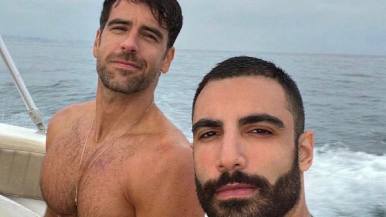 Marcos Pitombo e Iasser Hamer Kaddourah posando para selfie