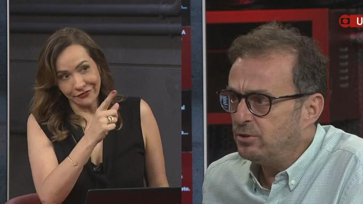 Maria Beltrão repreendeu Octavio Guedes no Estúdio I, da GloboNews