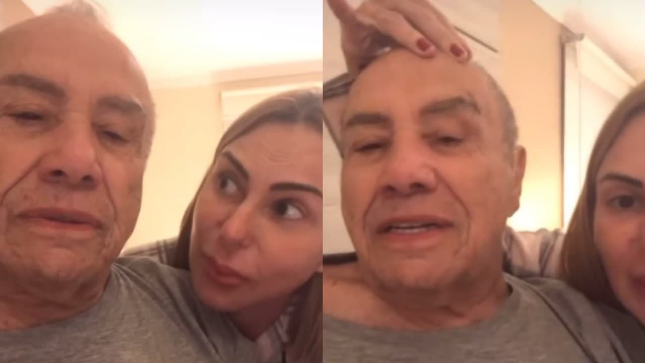 Stênio Garcia e Marilene Saade em vídeo postado no Instagram