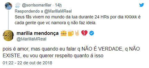 Marília Mendonça se irrita com fãs que insistem em namoro com sertanejo Henrique