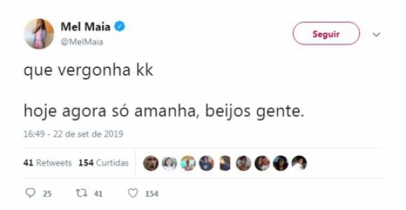 Mel Maia \"corneta\" namorado e critica atuação do Fluminense: \"Vergonha\"