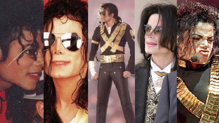 Michael Jackson em diferentes momentos
