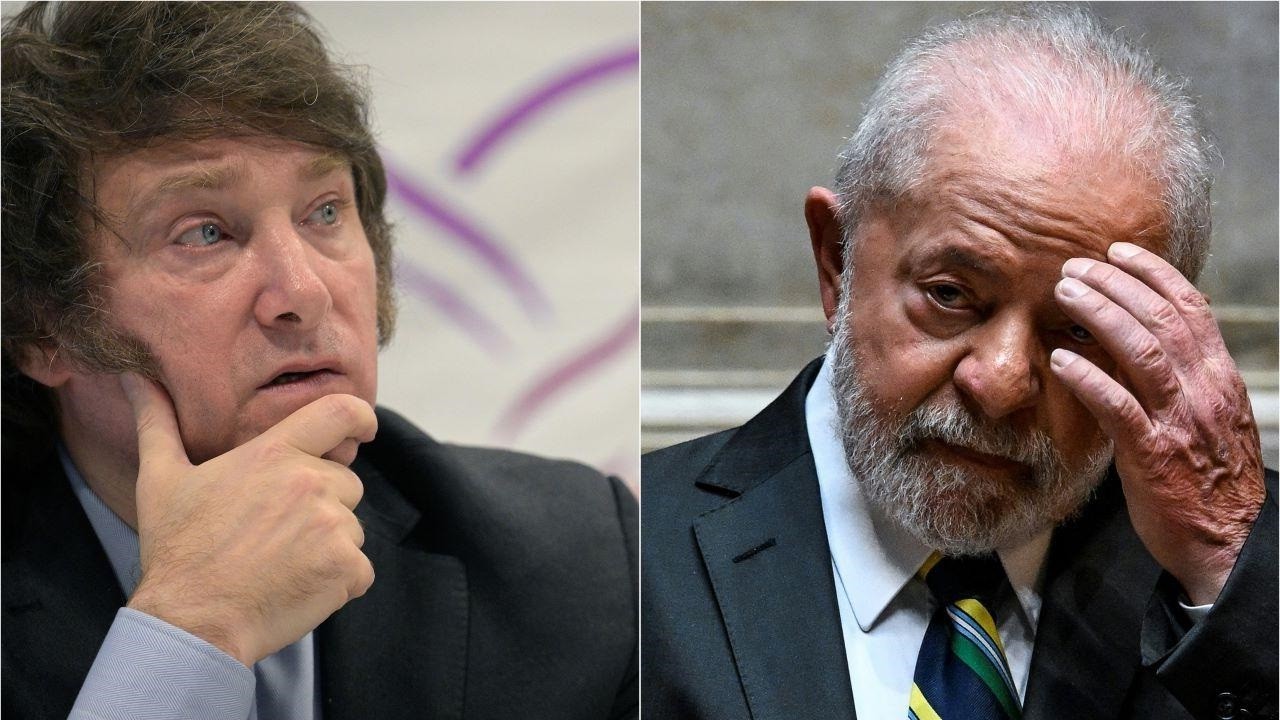 Milei e Lula, do governo do Brasil e da Argentina