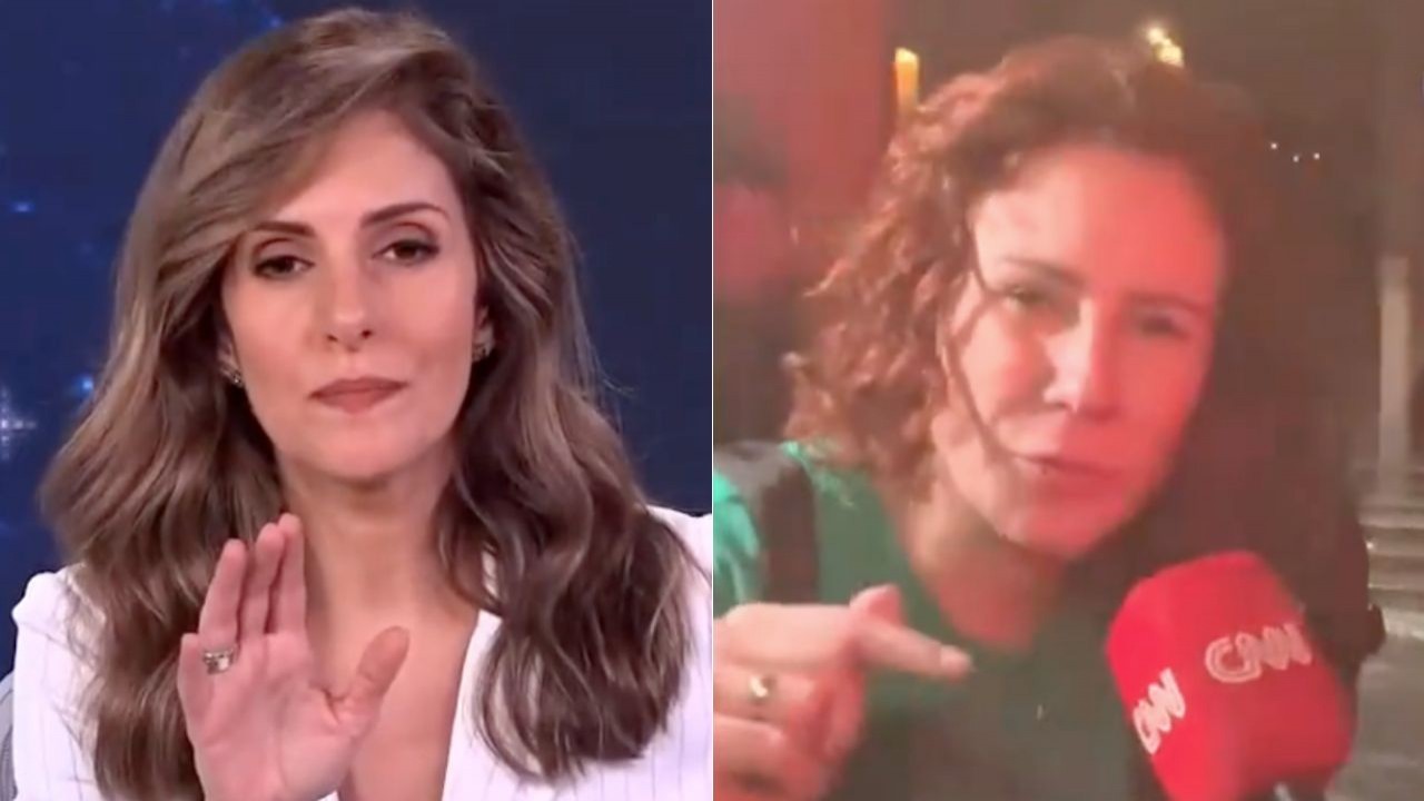 Monalisa Perrone e Carla Zambelli durante entrevista ao vivo na CNN Brasil 
