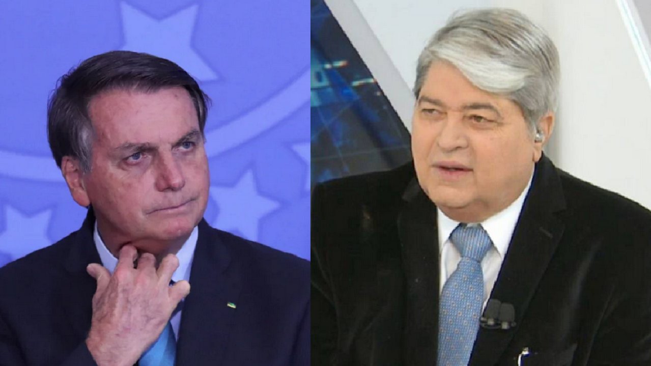 Bolsonaro (à esquerda) e Datena (à direita) em foto montagem