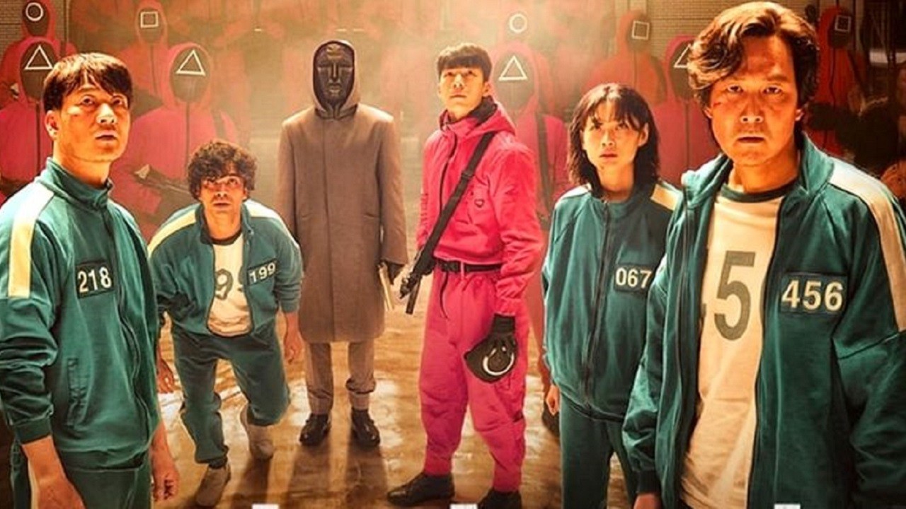 Protagonistas de Round 6 durante foto de divulgação para a Netflix