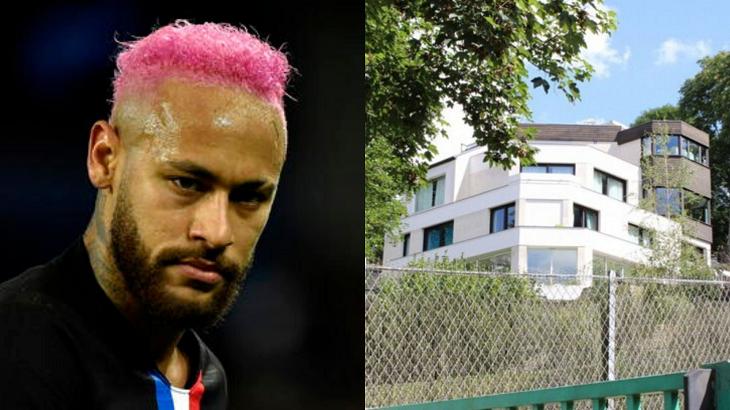 Neymar e sua mansão na França
