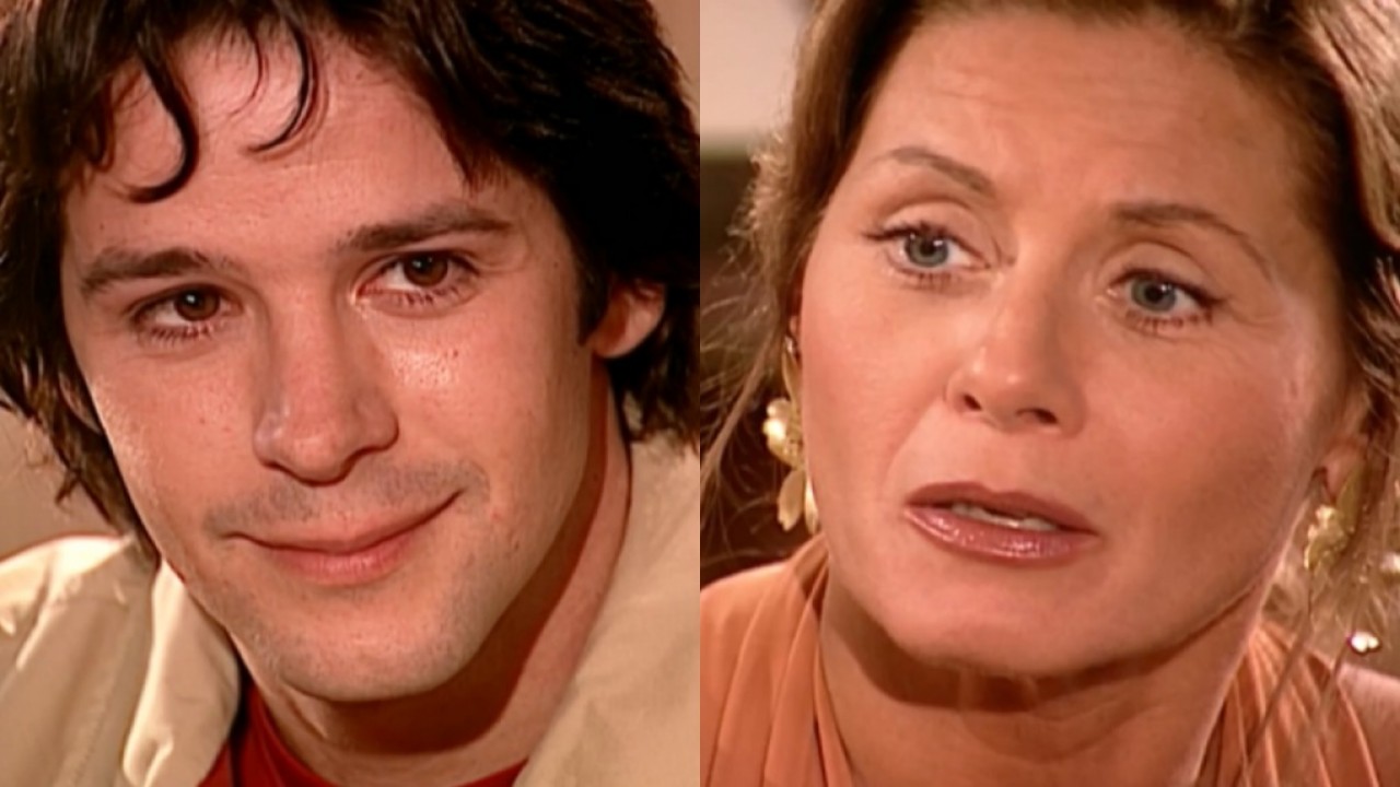 Murilo Benício e Vera Fischer em cena da novela O Clone, em reprise no Vale a Pena Ver de Novo, na Globo