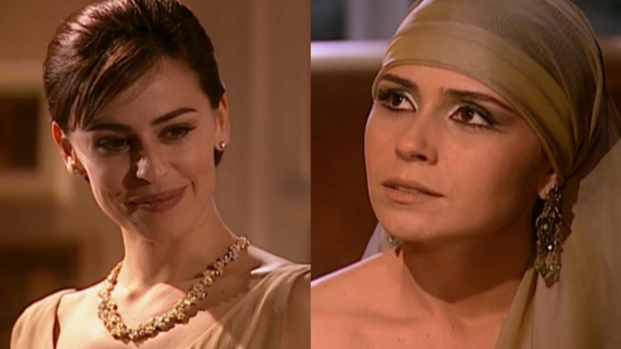 Daniela Escobar e Giovanna Antonelli em cena da novela O Clone, em reprise no Vale a Pena Ver de Novo, na Globo