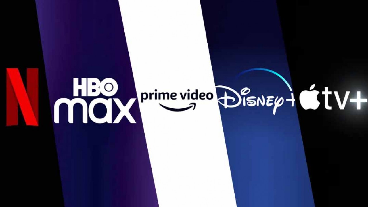 Logomarcas de várias plataformas de streaming