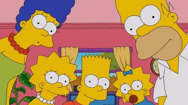 Os Simpsons na sala de estar